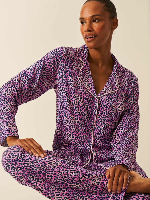 Long Pyjama Set - Iridescent Leopard