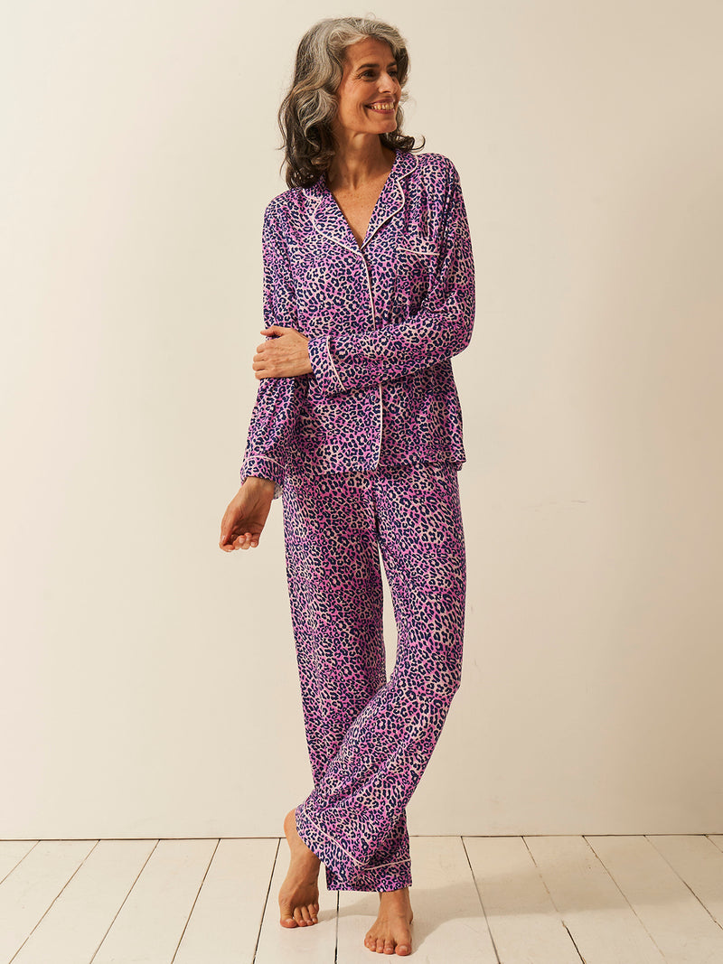 Long Pyjama Set - Iridescent Leopard