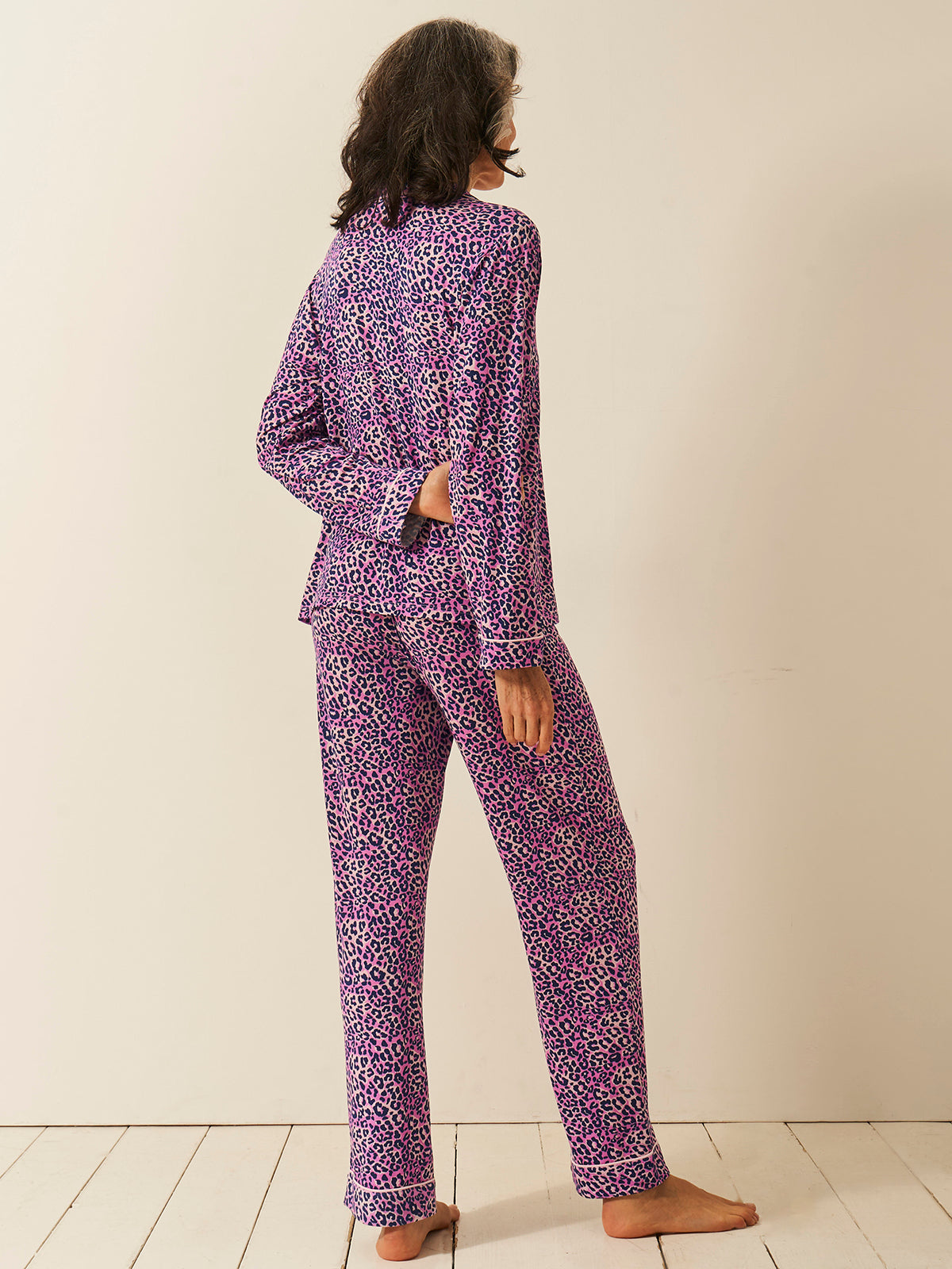 Long Pyjama Set - Iridescent Leopard