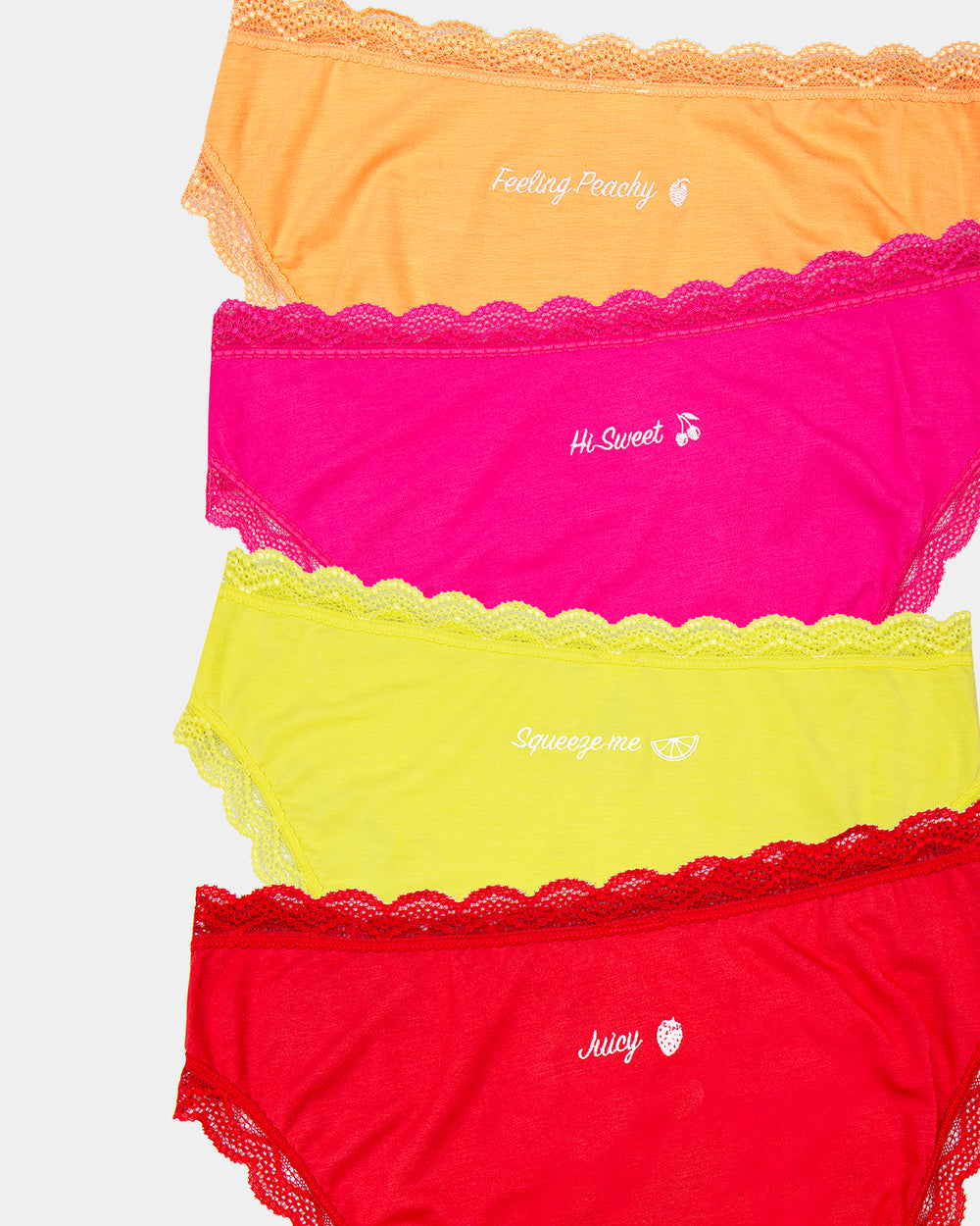 The Original Knicker Four Pack - Juicy Fruits Stripe & Stare