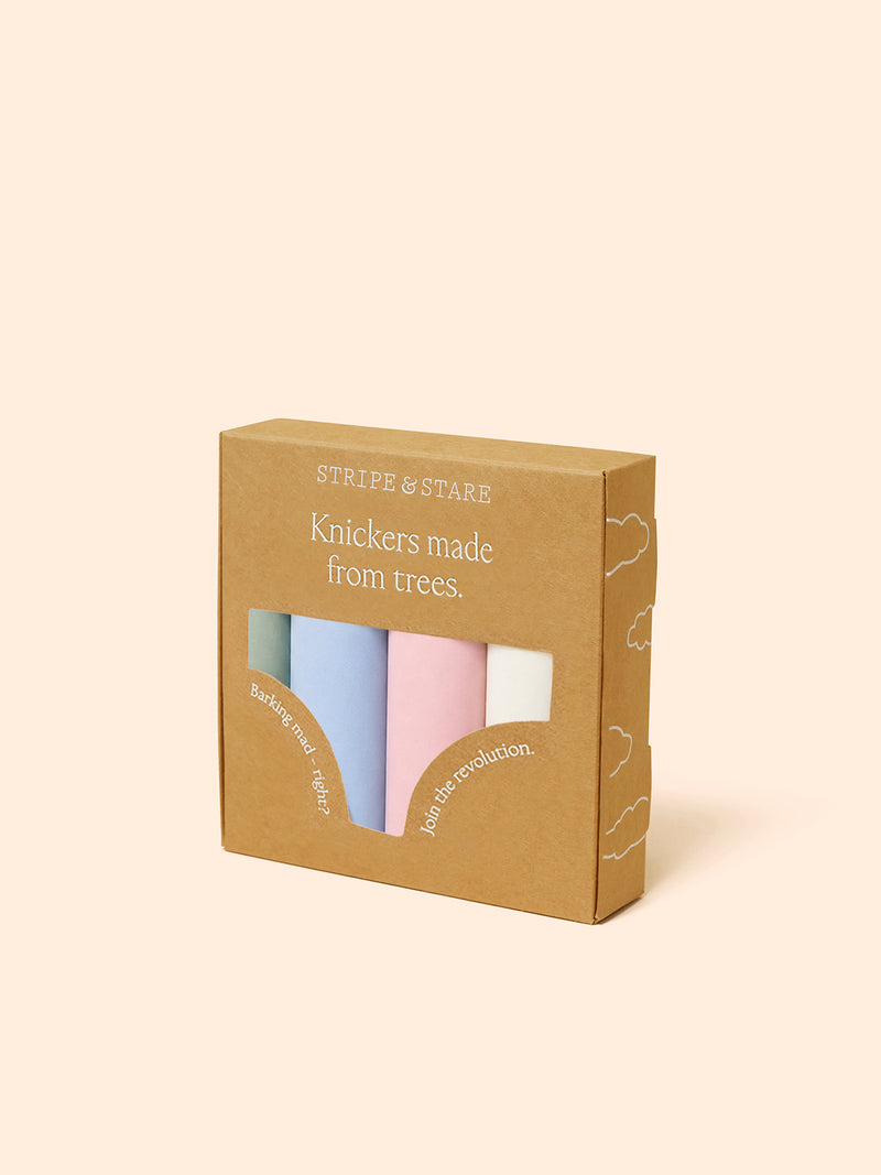 The Original Knicker Four Pack - Eucalyptus Pastels