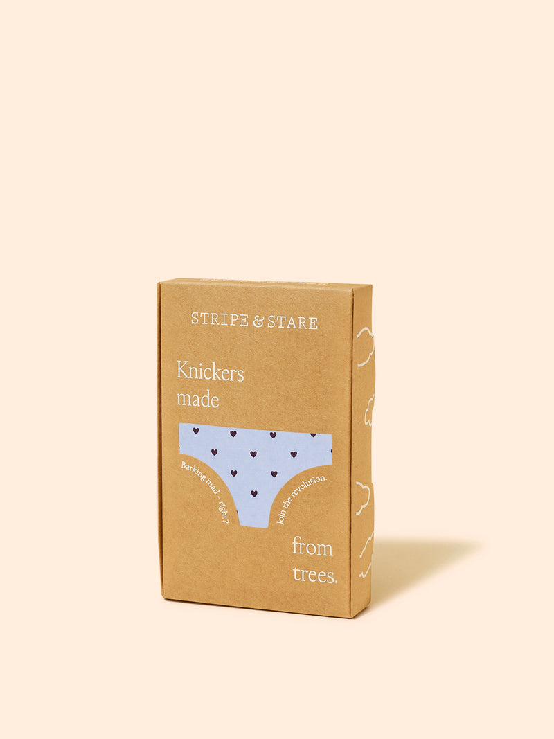 Mid Rise High Leg Knicker - Icons Mini Heart