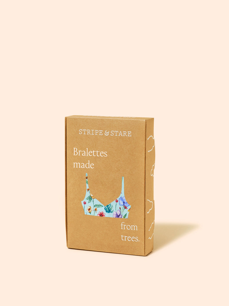 Lace Plunge Bra - Ethereal Wildflowers