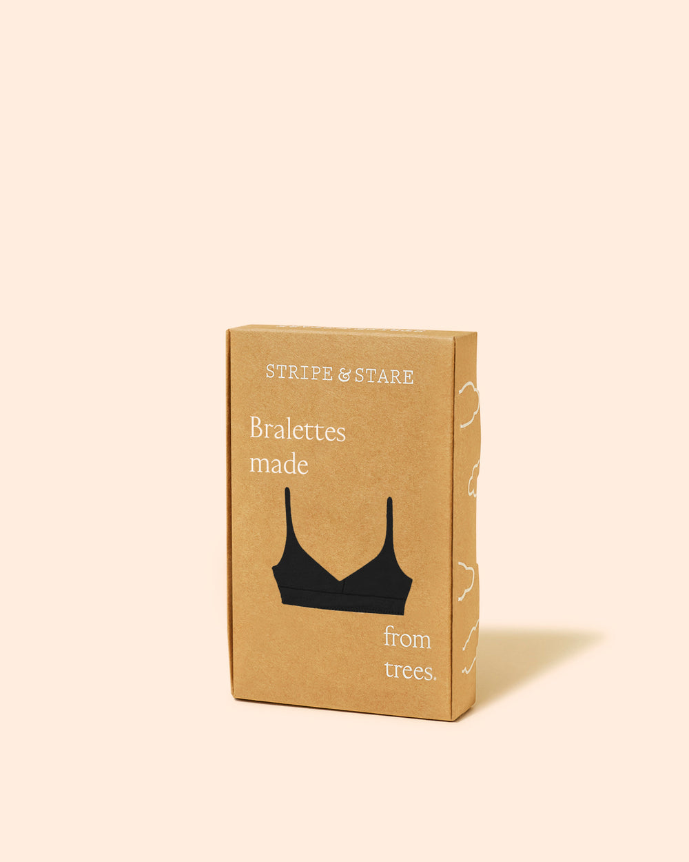 Lace Square Bra - Black Stripe & Stare