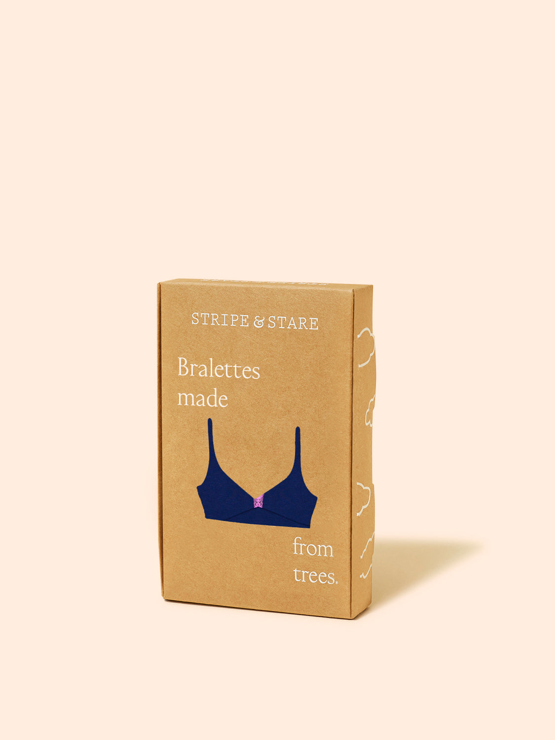 Lace Plunge Bra - Navy & Sweet Violet