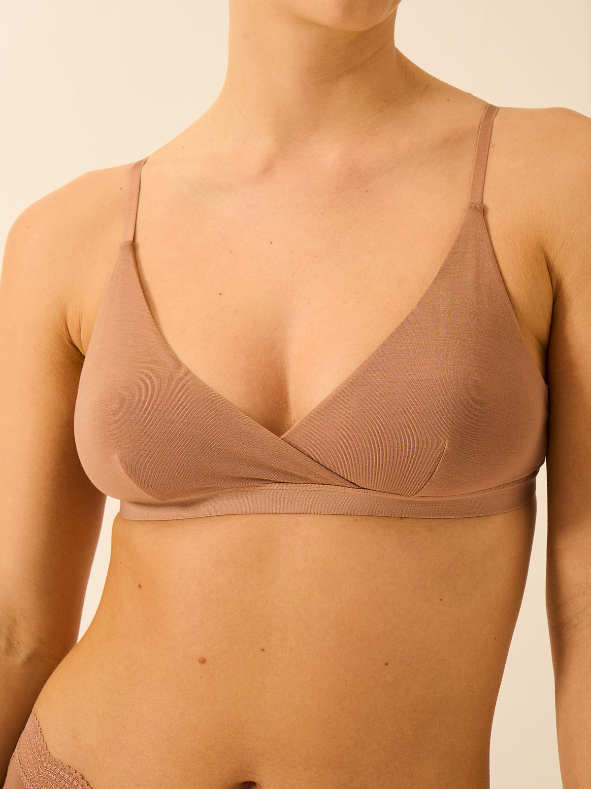 Crossover Bra - Latte