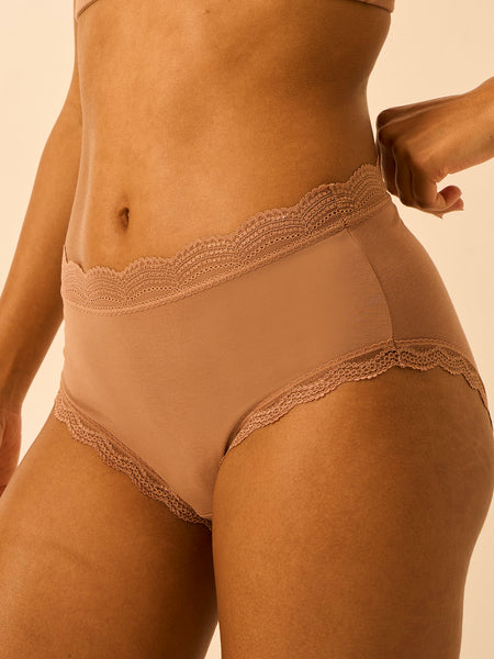 High Rise Knicker - Latte