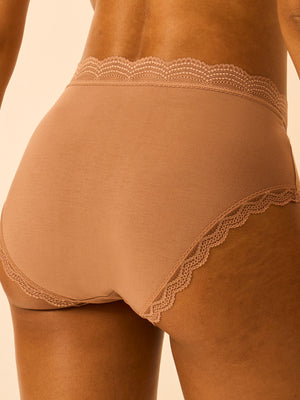 High Rise Knicker  - Latte