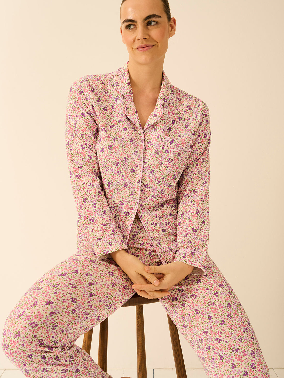 Long Pyjama Set - Lavender Haze