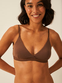 Crossover Bra - Chocolate Charming Garment Enterprises Co