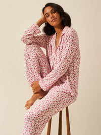 Emily English X S&S Long Pyjama Set - Raspberry Charming Garment Enterprises Co