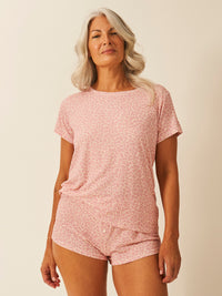 T-shirt & Short Pyjama Set- Pink-a-Boo Leopard Charming Garment Enterprises Co