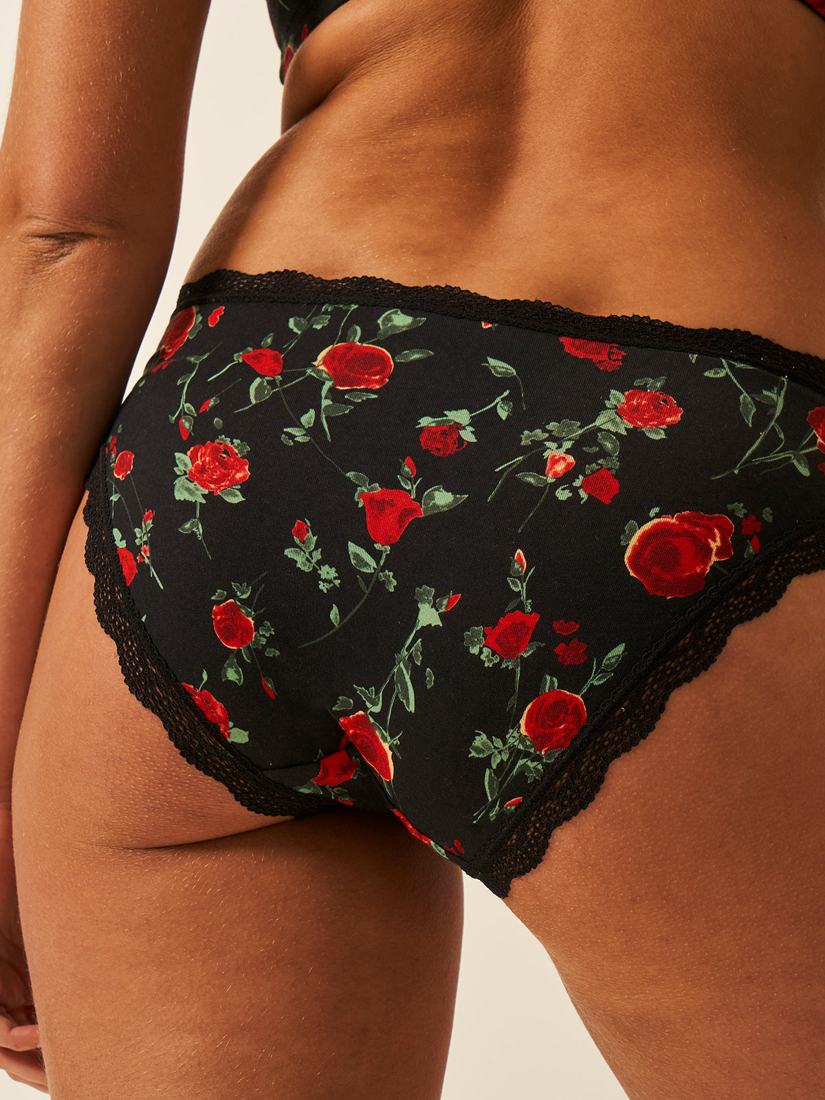 The Original Knicker - RIXO Claudia Black Rose Wholegood Inter-United Ltd