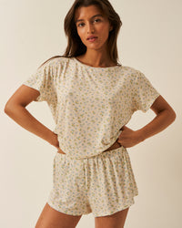 T-shirt & Short Pyjama Set - Summer Lemon Charming Garment Enterprises Co