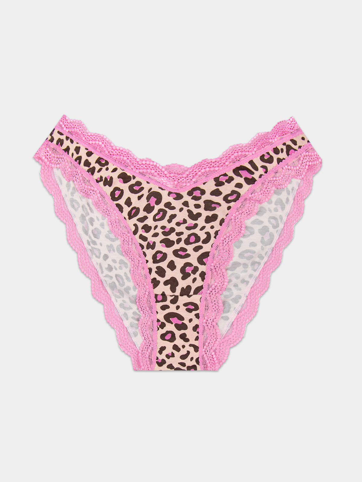 Dipped Tanga Knicker - Liquorice Leopard Charming Garment Enterprises Co