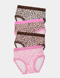 High Rise Knicker Four Pack - Liquorice Leopard Charming Garment Enterprises Co