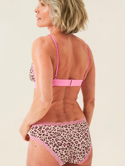 The Original Knicker Four Pack - Liquorice Leopard Charming Garment Enterprises Co