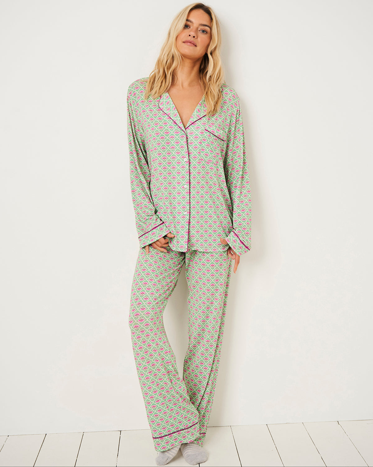 TENCEL Modal Women s Pyjamas Stripe Stare