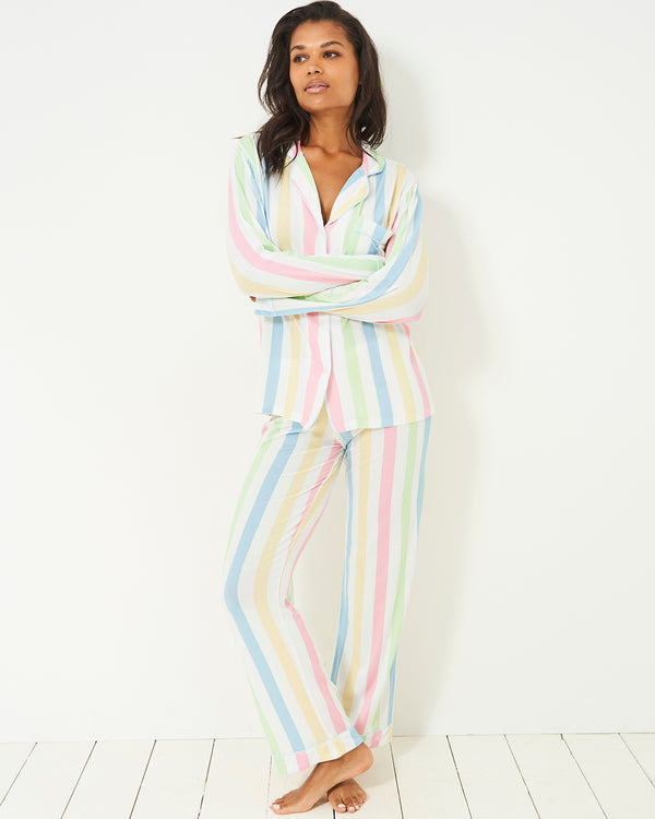 Striped Pyjamas Pattern Print Pyjamas – Stripe & Stare