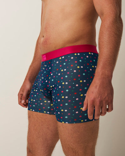 Men's Boxer Four Pack - Confetti Basics Stripe & Stare