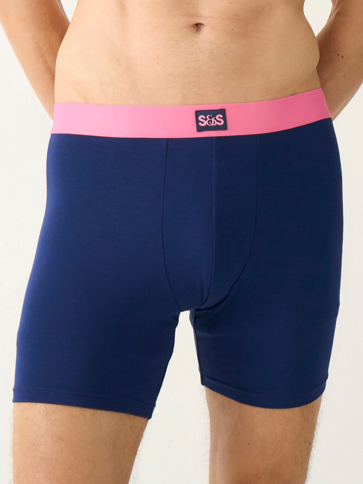 Men's Boxer Four Pack - Navy Contrasts