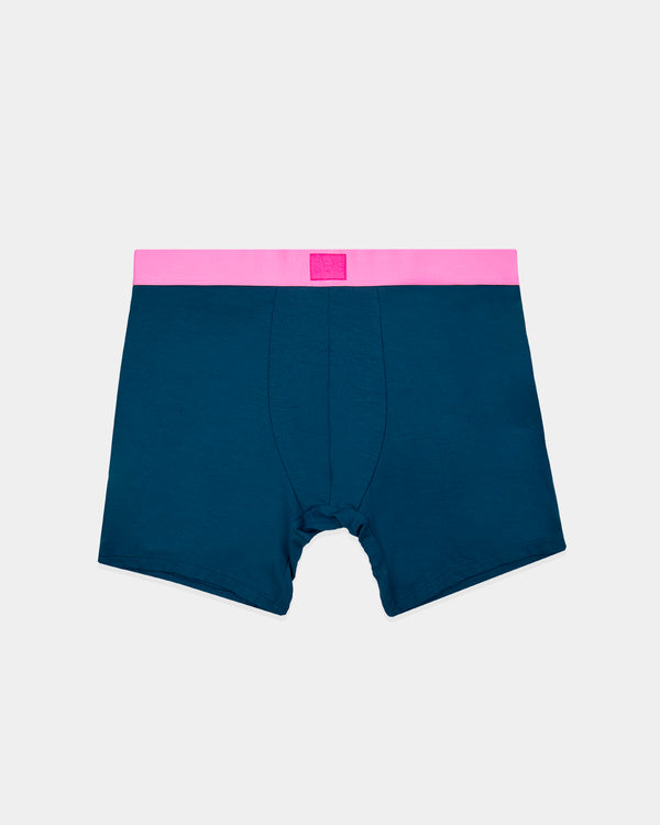 Men's Boxer - Midnight and Neon Pink