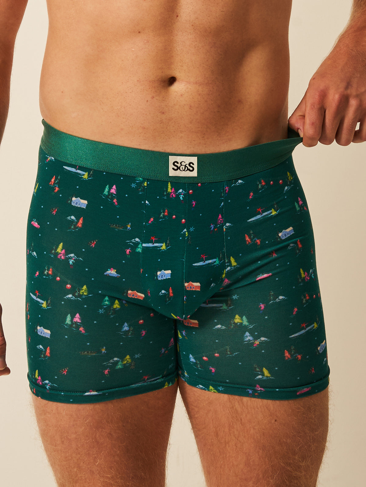 Men's Boxer - Gone Skiing