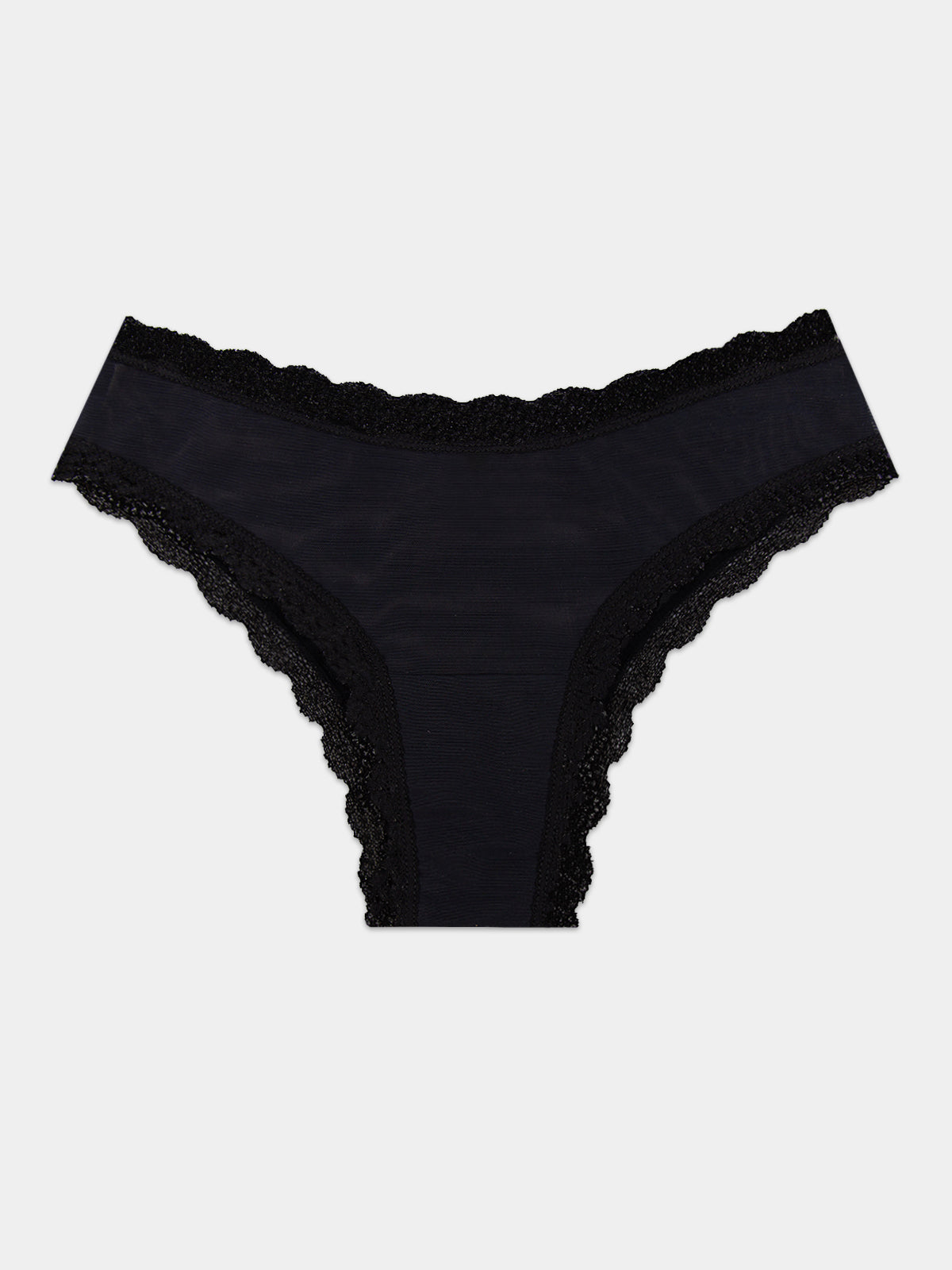 Mesh Brazilian Knicker - Black