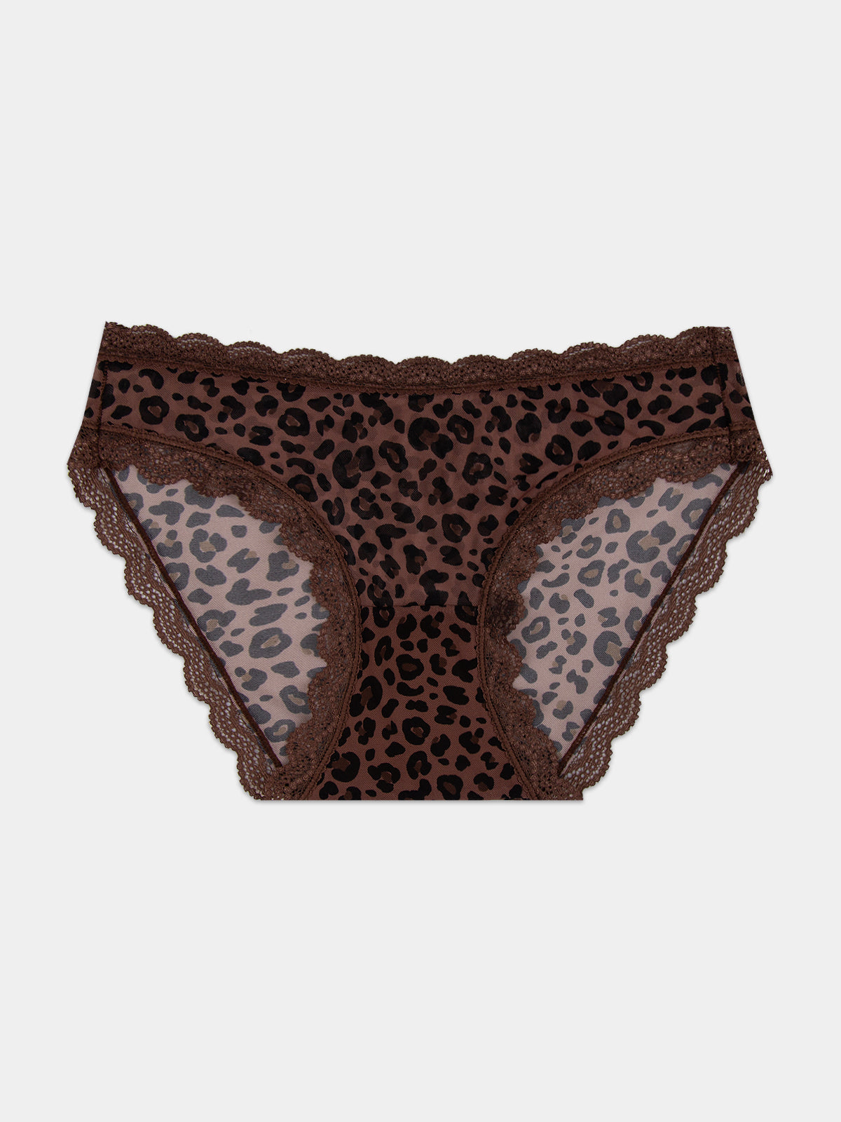 Mesh Original Knicker - Chocolate Leopard