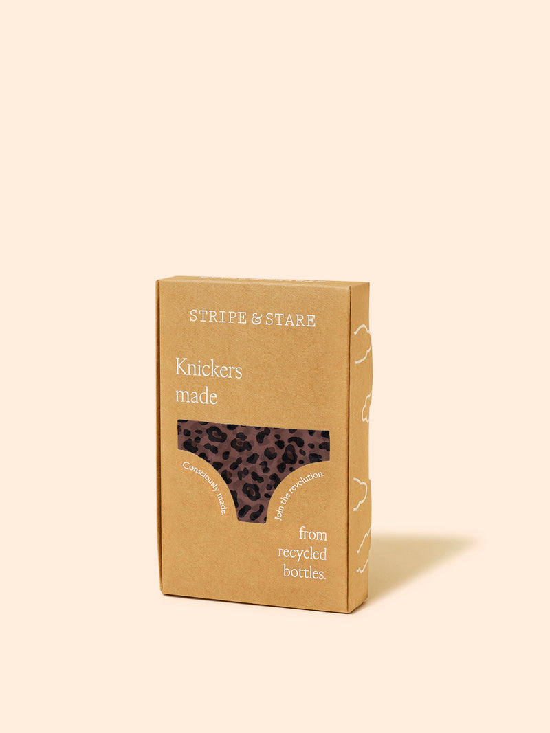 Mesh Original Knicker - Chocolate Leopard