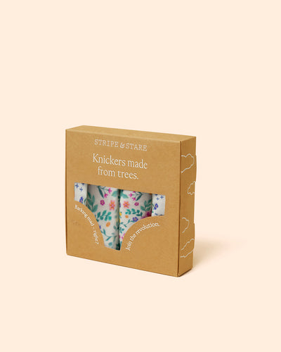 High Rise Knicker Four Pack - Mexicana Stripe & Stare