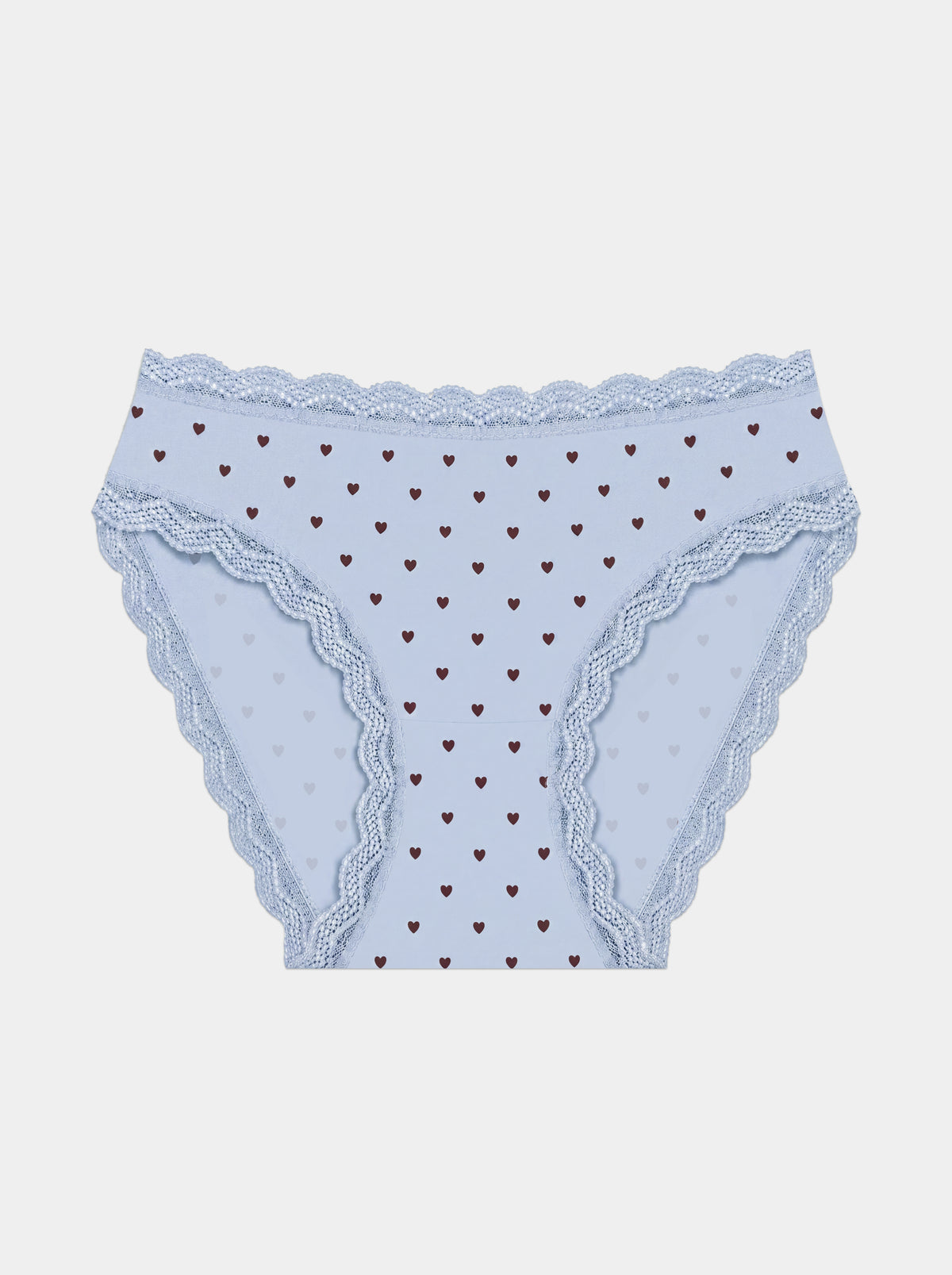 Mid Rise High Leg Knicker - Icons Mini Heart