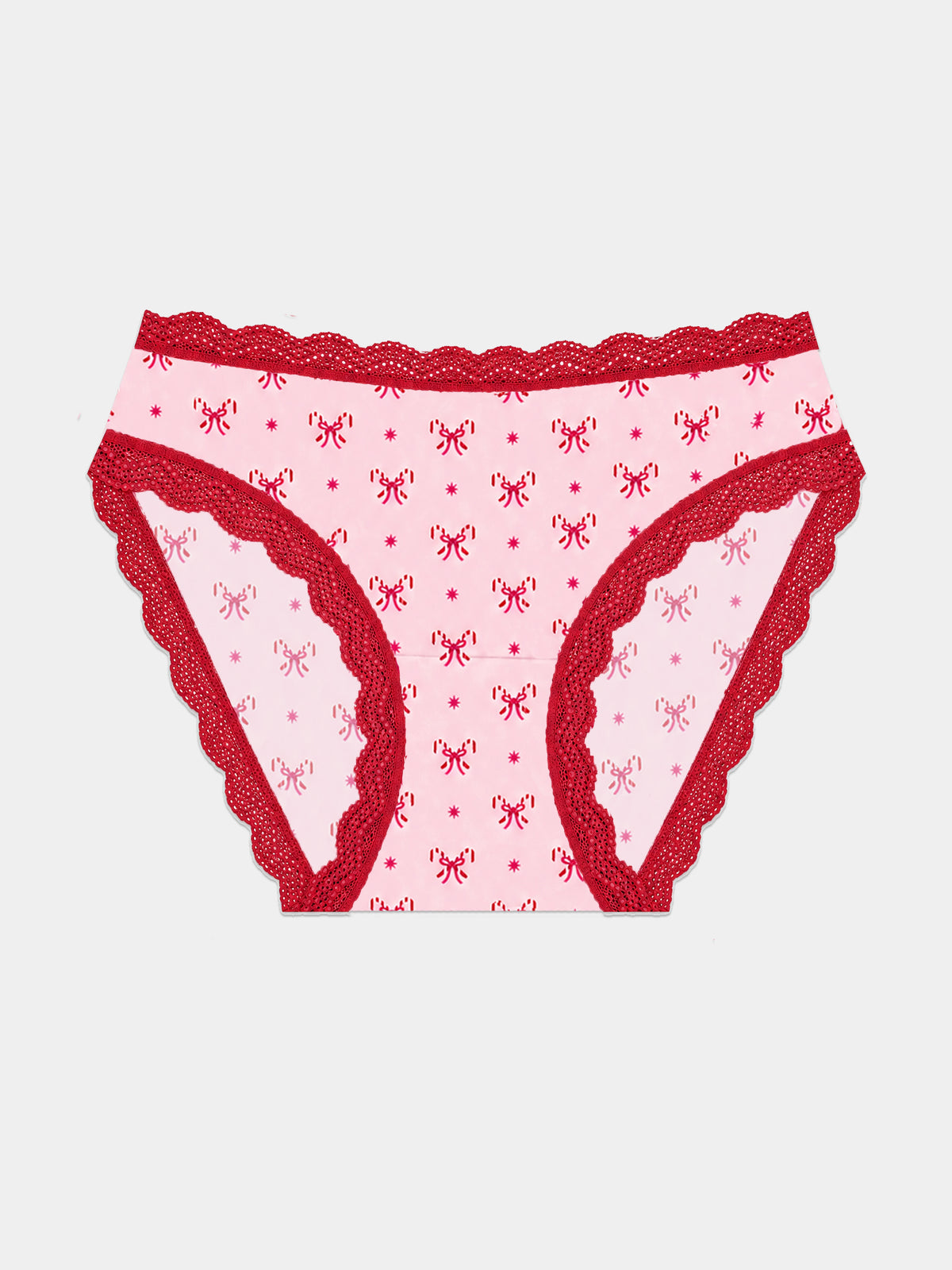 Mid Rise High Leg Knicker - Santa Baby