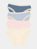 Mid Rise High Leg Knicker Four Pack - Icon Contrasts