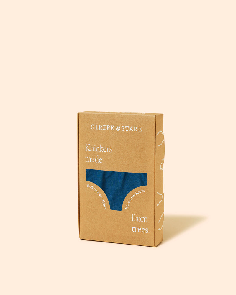 Mid Rise High Leg Knicker - Midnight Neon Pink