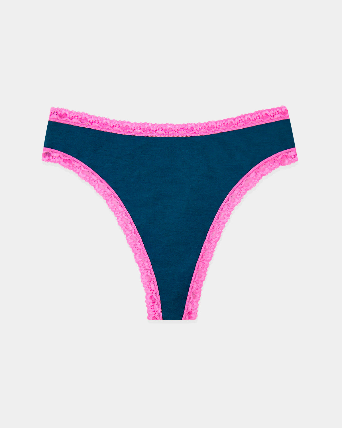 High Waisted Thong - Midnight Neon Pink Charming Garment Enterprises Co