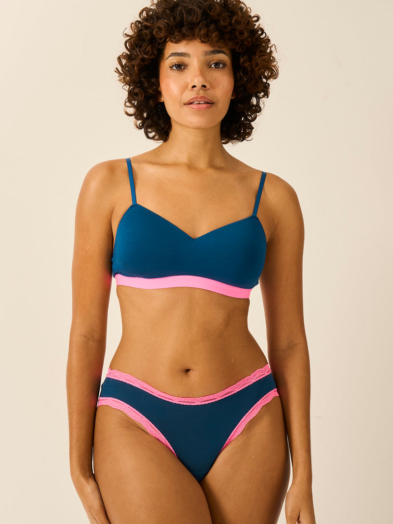 The Original Knicker - Midnight Neon Pink