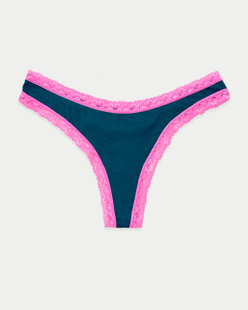 Thong - Midnight Neon Pink Charming Garment Enterprises Co