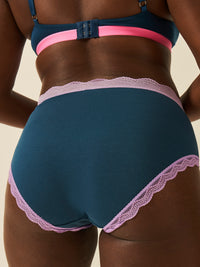 High Rise Knicker - Midnight Neon Purple Charming Garment Enterprises Co