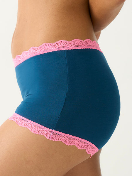 Hipster Knicker - Midnight Neon Pink