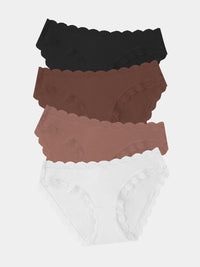 The Original Knicker Four Pack - Mocha Essentials Stripe & Stare