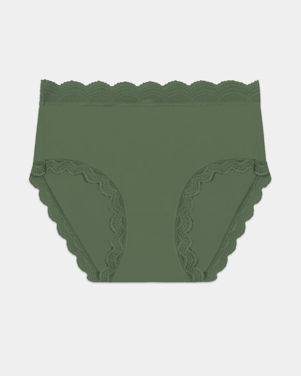 High Rise Knickers - Modern Khaki Stripe & Stare