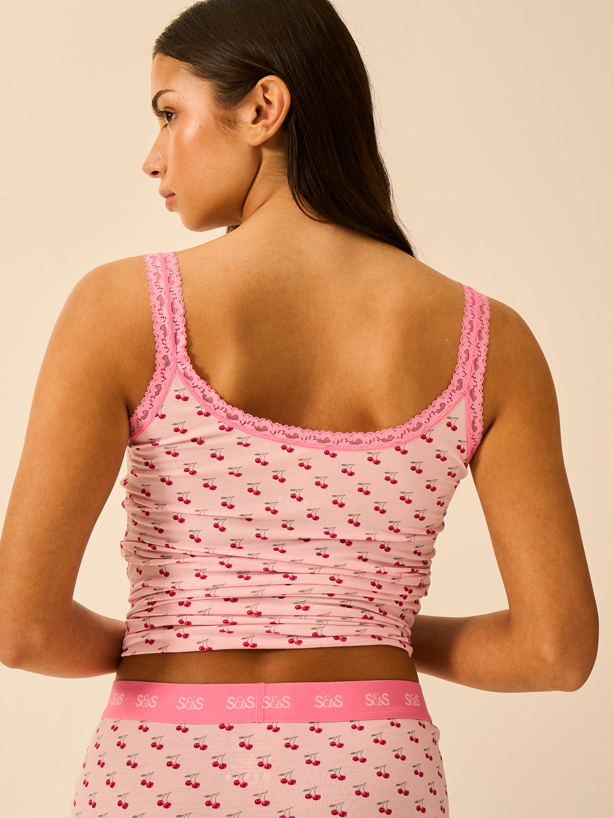 Lace Cami- Cherry Baby