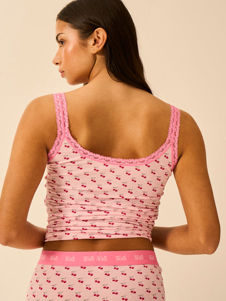 Lace Cami- Cherry Baby