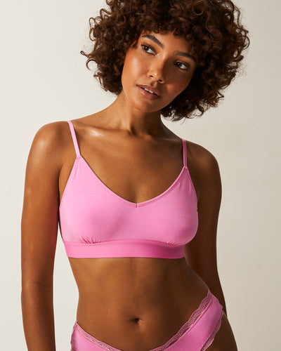 T-Shirt Bra - Moonlight Mauve Stripe & Stare