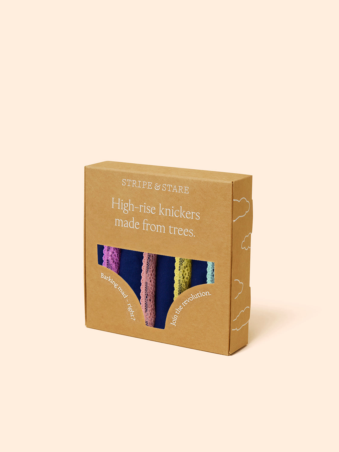 High Rise Knicker Four Pack - Navy Pastels Wholegood Inter-United Ltd