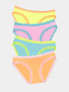 The Original Knicker Four Pack - Neon Candy