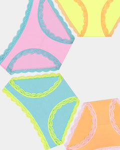 The Original Knicker Four Pack - Neon Candy