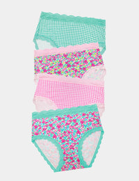 High Rise Knicker Four Pack - Neon Meadow Charming Garment Enterprises Co