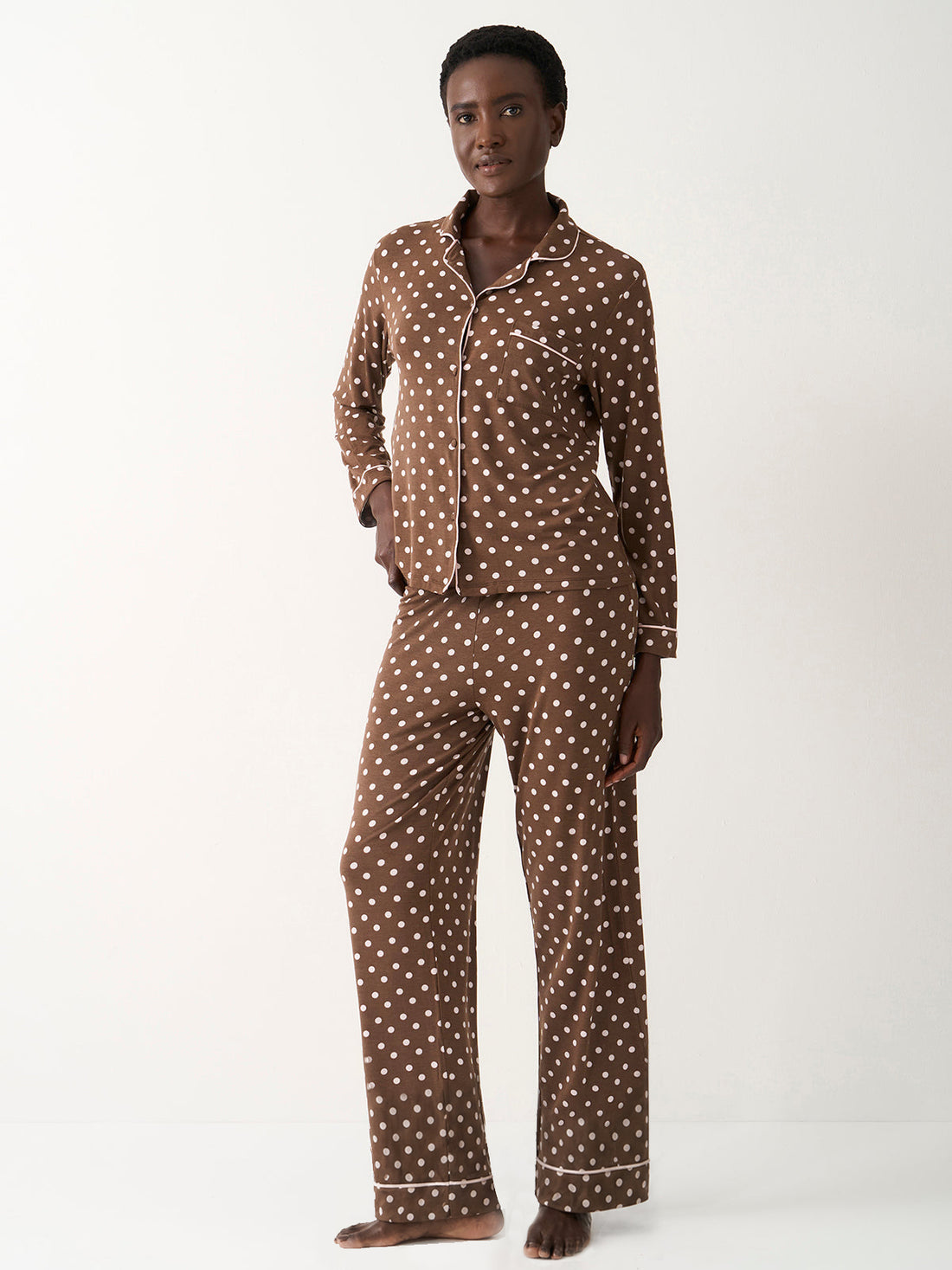 Long Pyjama Set - Neapolitan Polkadot